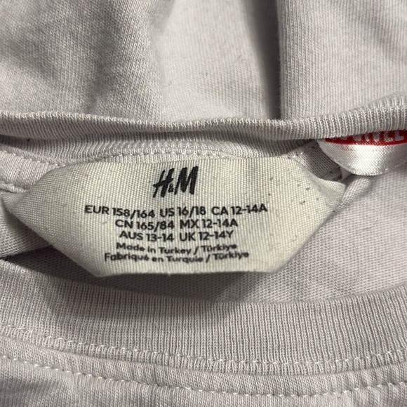 4/$20 Black panther t-shirt size 12-14, gray, marvel, H&M wakanda forever school - Picture 5 of 6